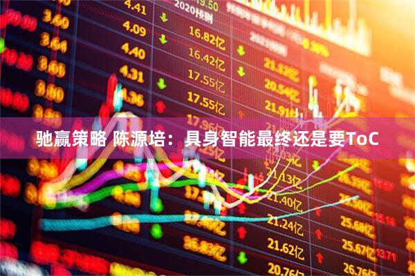 驰赢策略 陈源培：具身智能最终还是要ToC